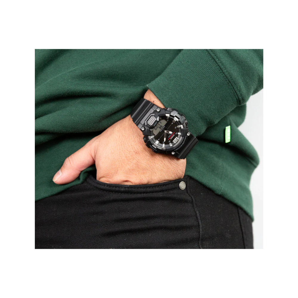 Reloj Casio Unisex Deportivo HDC-700-1A Negro Doble Hora