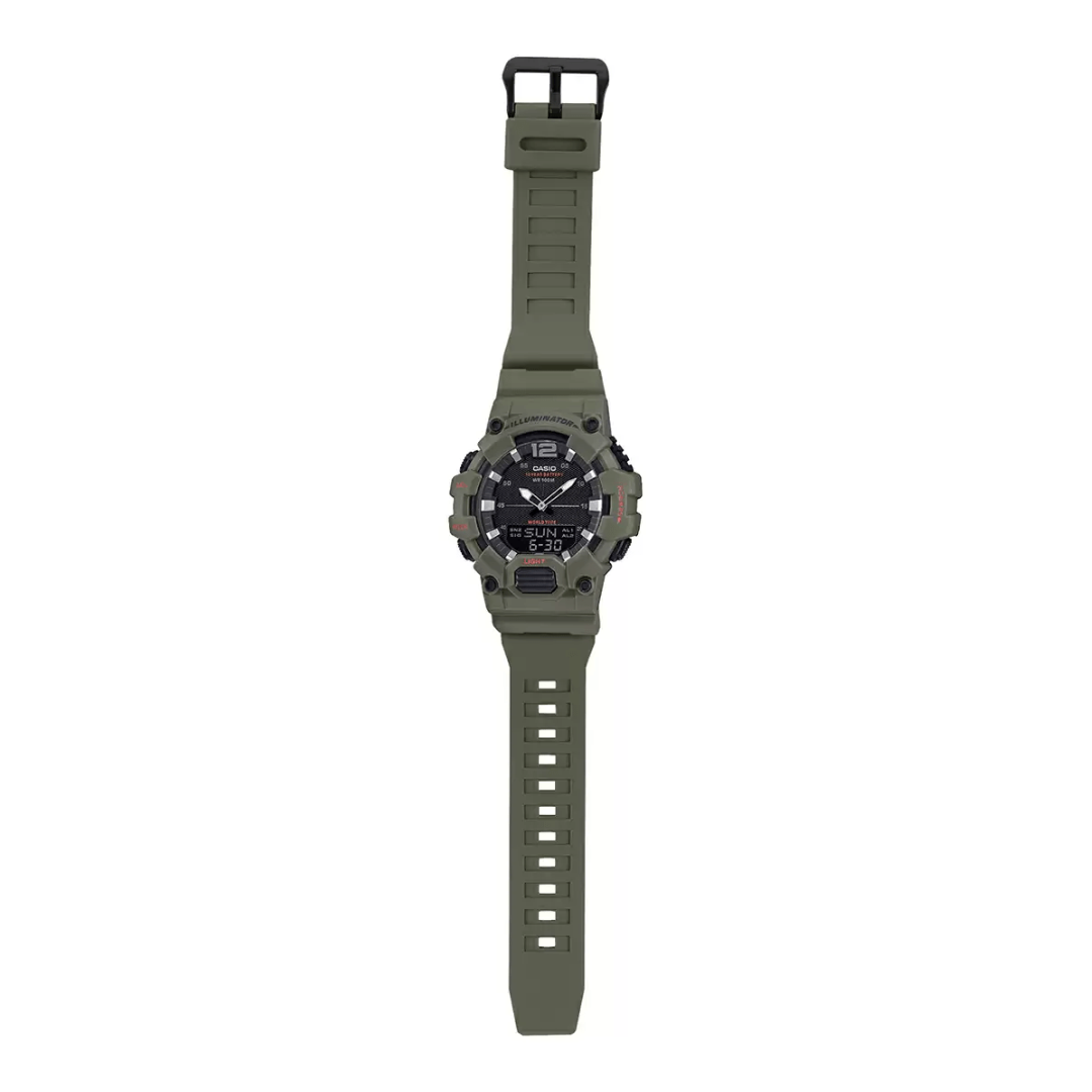 Reloj Casio Unisex Deportivo HDC-700-3A2 Verde Oliva Doble Hora