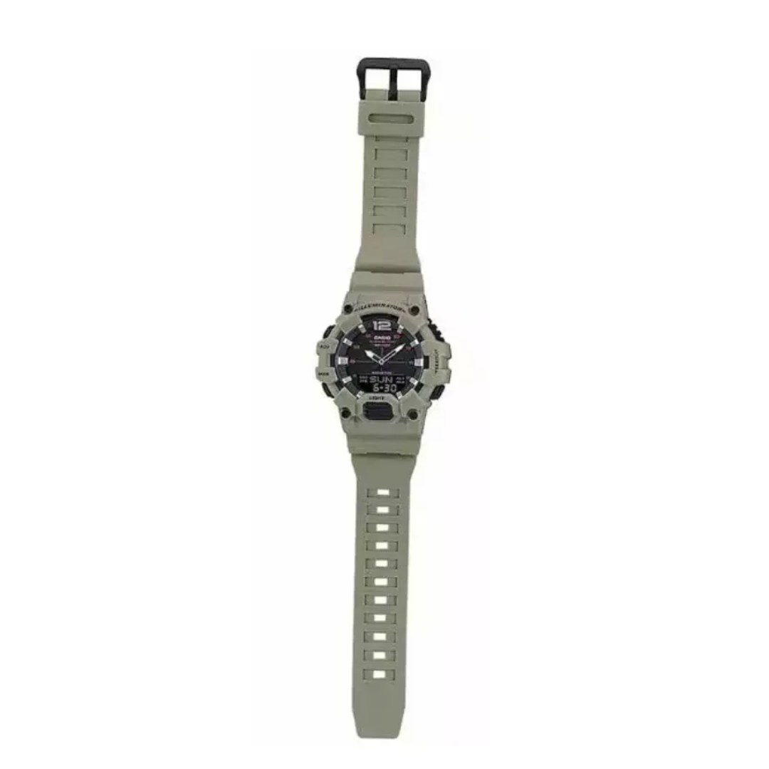 Reloj Casio Para Hombre Deportivo HDC-700-3A3 Verde Caqui Doble Hora