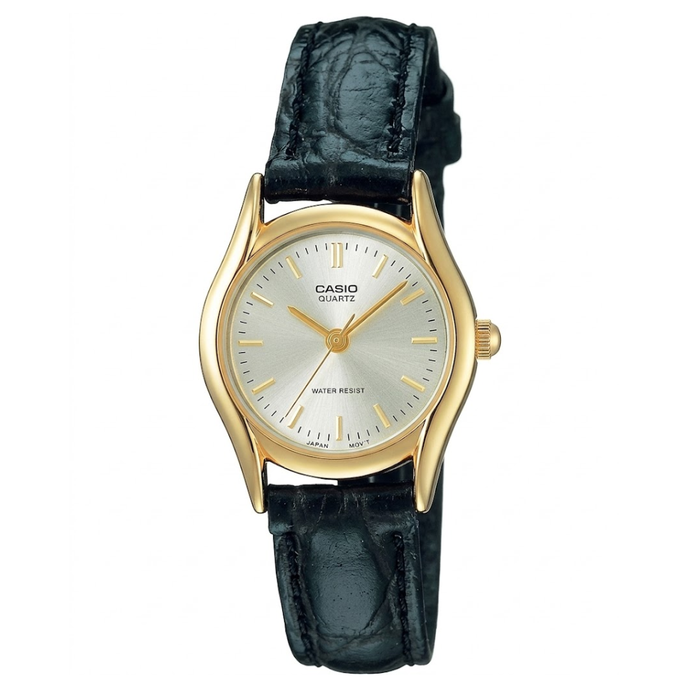 Reloj Casio Para Mujer Elegante LTP-1094Q-7ARDF Esfera Plateada Con Detalles Dorados