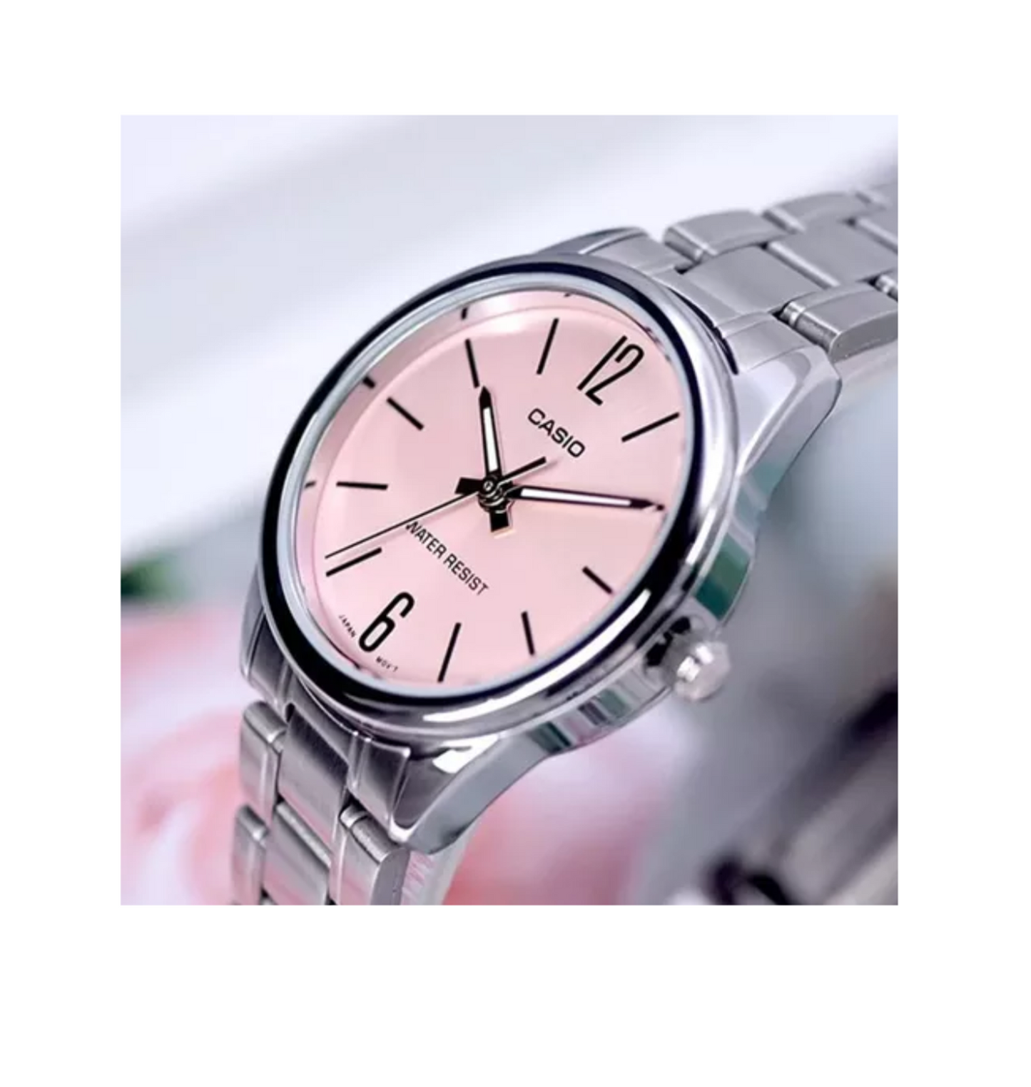 Reloj Casio LTP-V005D-4B Para Mujer Plateado