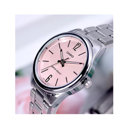 Reloj Casio LTP-V005D-4B Para Mujer Plateado