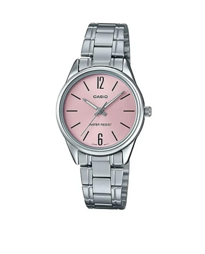 Reloj Casio LTP-V005D-4B Para Mujer Plateado