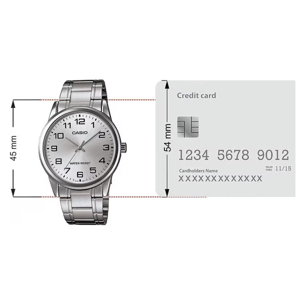 Reloj Casio MTP-V001D-7BUDF Para Caballero Plateado