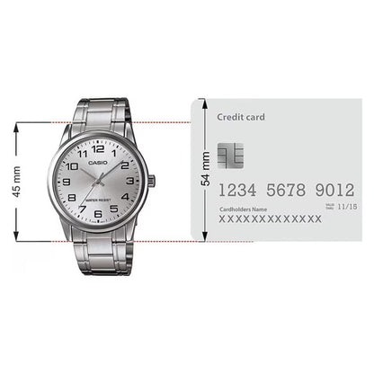 Reloj Casio MTP-V001D-7BUDF Para Caballero Plateado