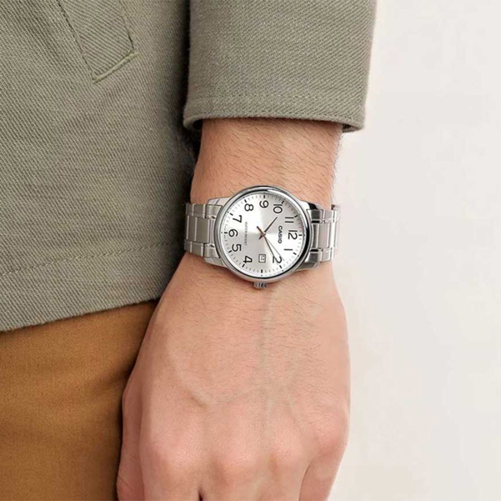 Reloj Casio MTP-V001D-7BUDF Para Caballero Plateado
