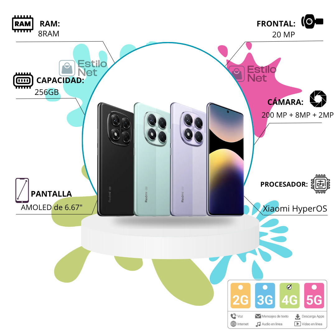 Celular Xiaomi Note 14 Pro 4G 256GB