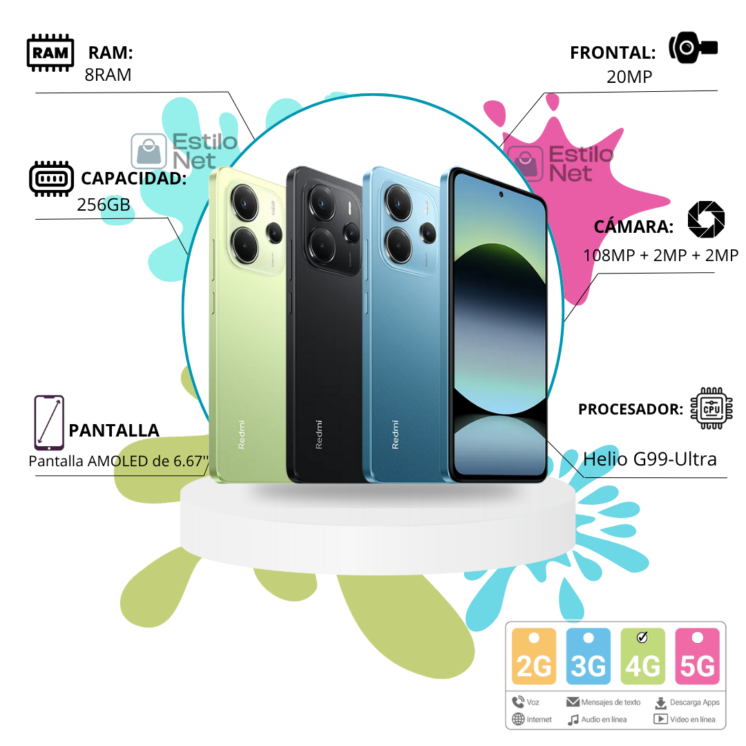 Celular Note 14 256GB 8RAM 4G