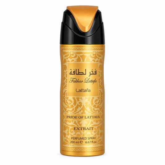 Perfume Body Spray Lattafa Fakhar Extrait Gold 200ML Unisex