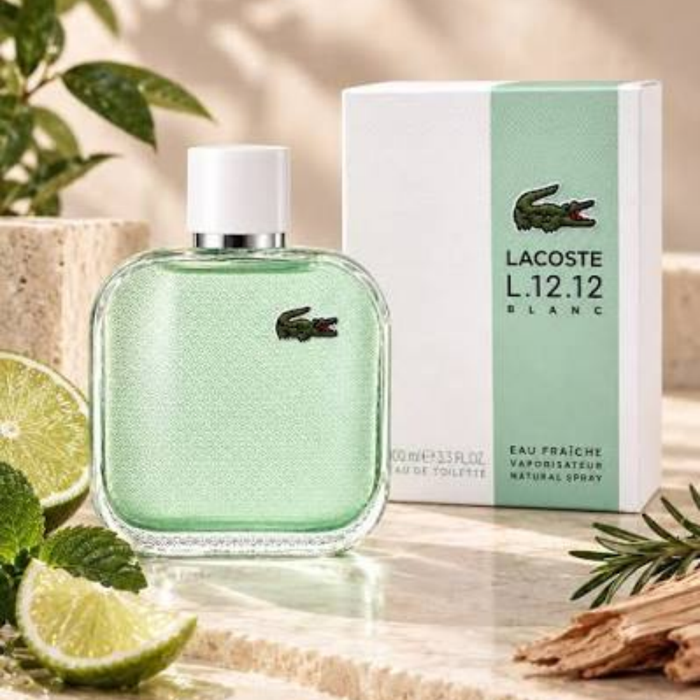 Perfume Lacoste L.12.12 Blanc Eau Fraiche Eau de Toilette para Hombre 100 ml