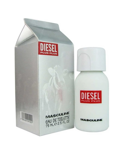 Perfume Diesel Plus Plus Hombre 2.5Oz 75 ml Caja Leche