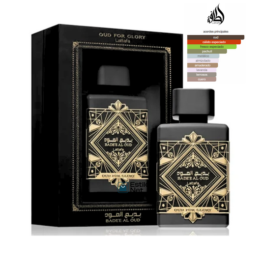 Perfume Lattafa Oud For Glory Para Hombre de 200 ML 6.7 FL