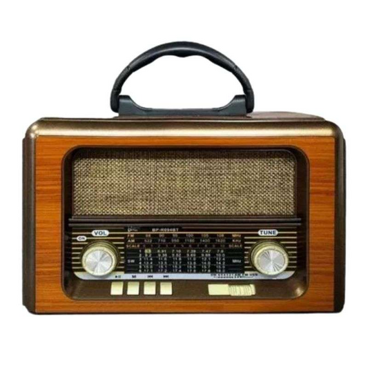 Radio Recargable Vintage AM/FM/SW BP-RV094BT Marron