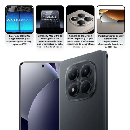 Celular Redmi Note 15 Pro 256GB 8RAM Negro 4G