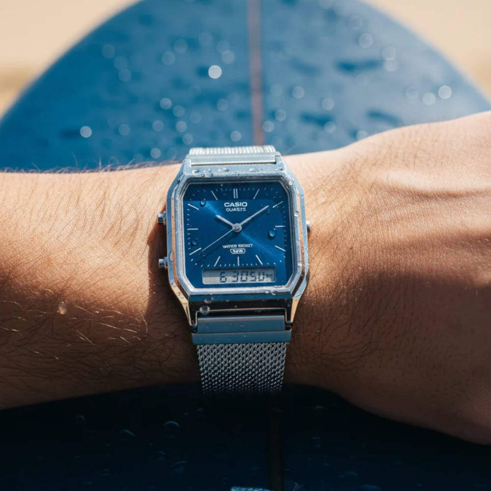 Reloj Casio AQ-230EM-2ADF Análogo Digital Vintage Unisex