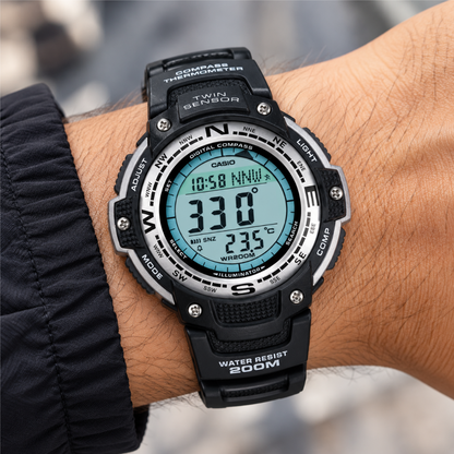 Reloj Casio Deportivo Digital para Hombre con Brújula y Termómetro SGW-100-1V
