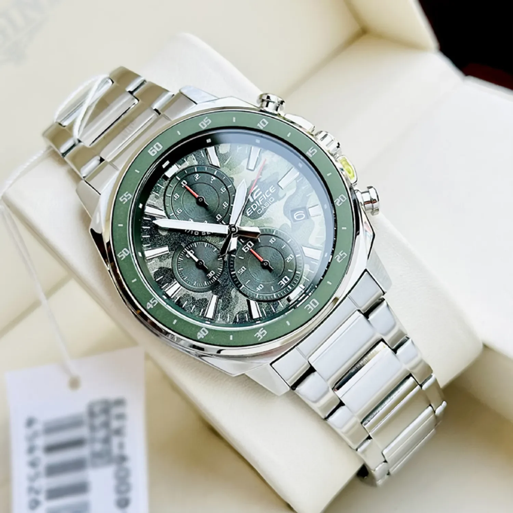 Reloj Casio Edifice Cronógrafo para Hombre en Acero EFV-600D-3CV