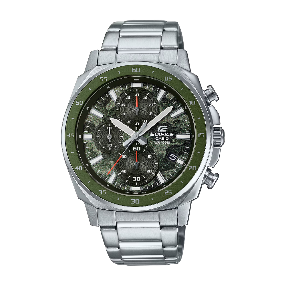Reloj Casio Edifice Cronógrafo para Hombre en Acero EFV-600D-3CV