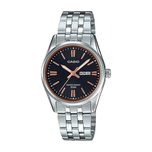 Reloj Casio LTP-1335D-1A2 En Acero Para Dama