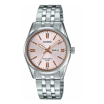 Reloj Casio LTP-1335D-4A En Acero Para Mujer