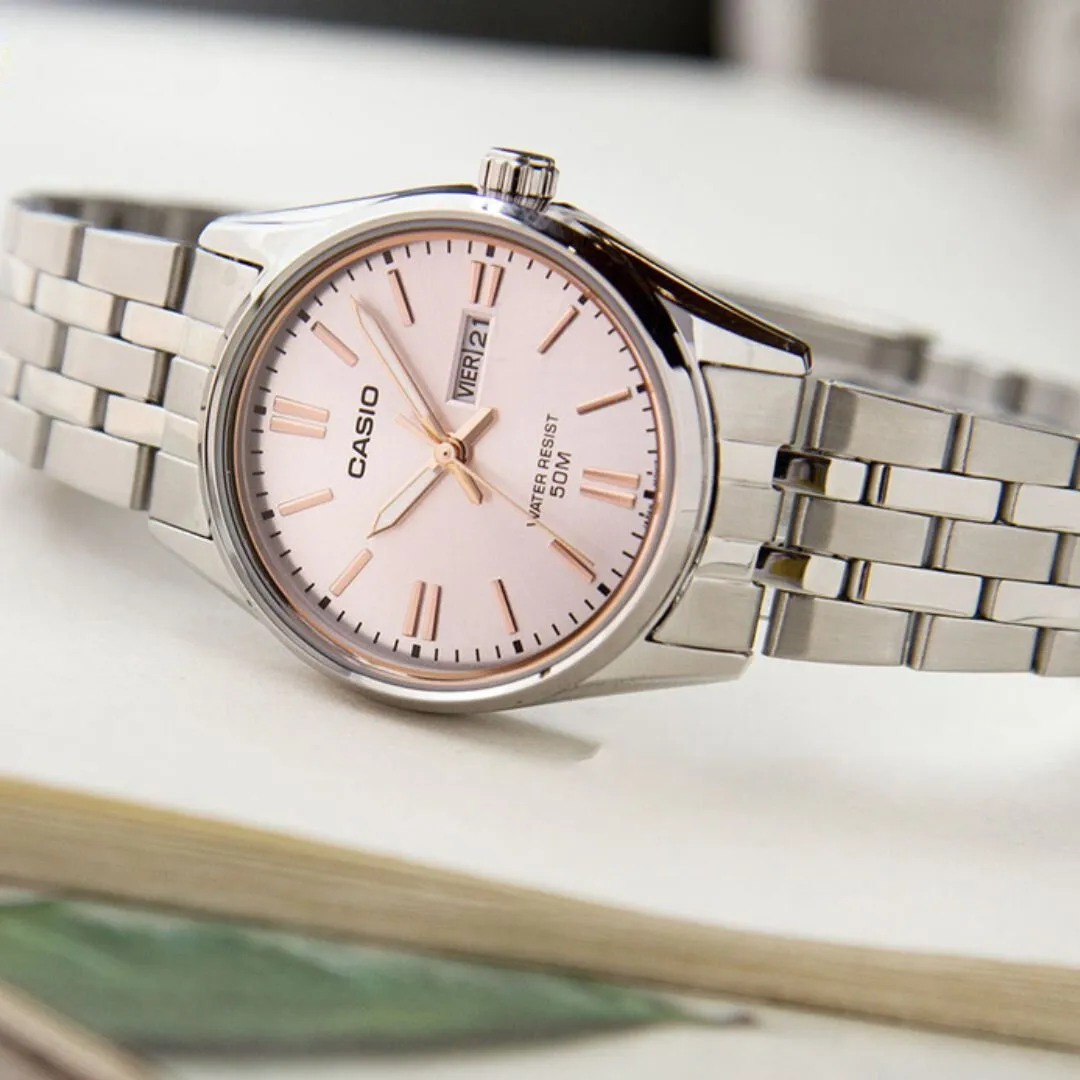 Reloj Casio LTP-1335D-4A En Acero Para Mujer
