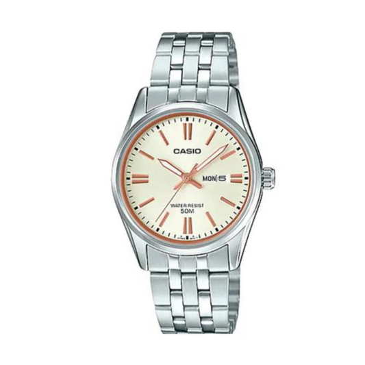 Reloj Casio LTP-1335D-9A Para Dama En Acero