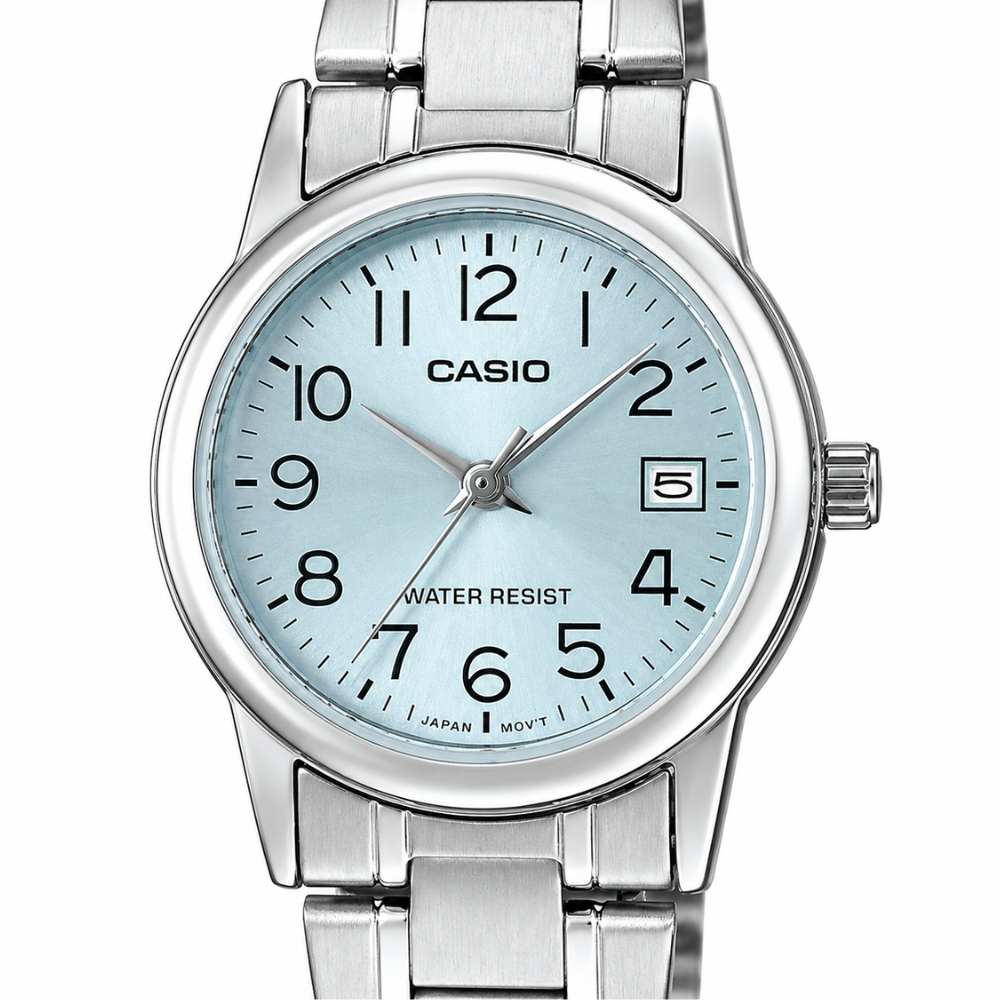 Reloj Casio LTP-V002D-2B En Acero Para Mujer