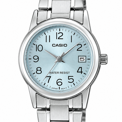 Reloj Casio LTP-V002D-2B En Acero Para Mujer