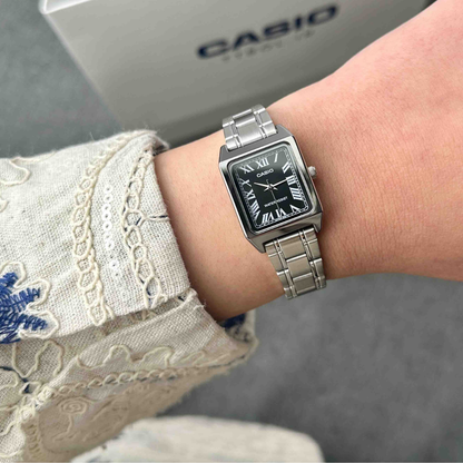 Reloj Casio LTP-V007D-1B En Acero Elegante Para Mujer