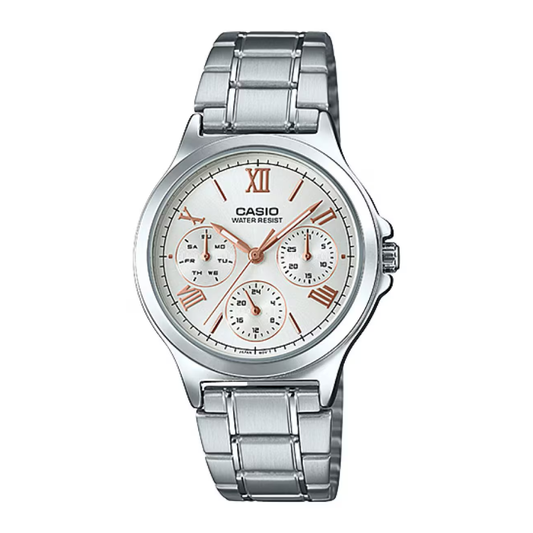 Reloj Casio LTP-V300D-7A2 En Acero Para Mujer