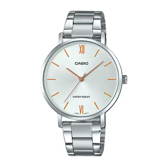 Reloj Casio LTP-VT01D-7B Elegante En Acero Para Mujer