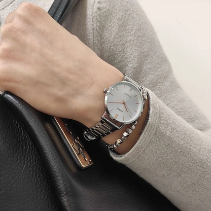 Reloj Casio LTP-VT01D-7B Elegante En Acero Para Mujer