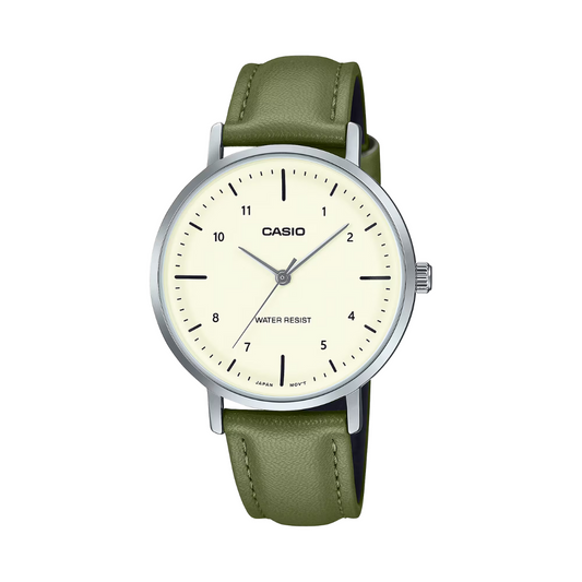 Reloj Casio LTP-VT03L-3B En Cuero Para Mujer
