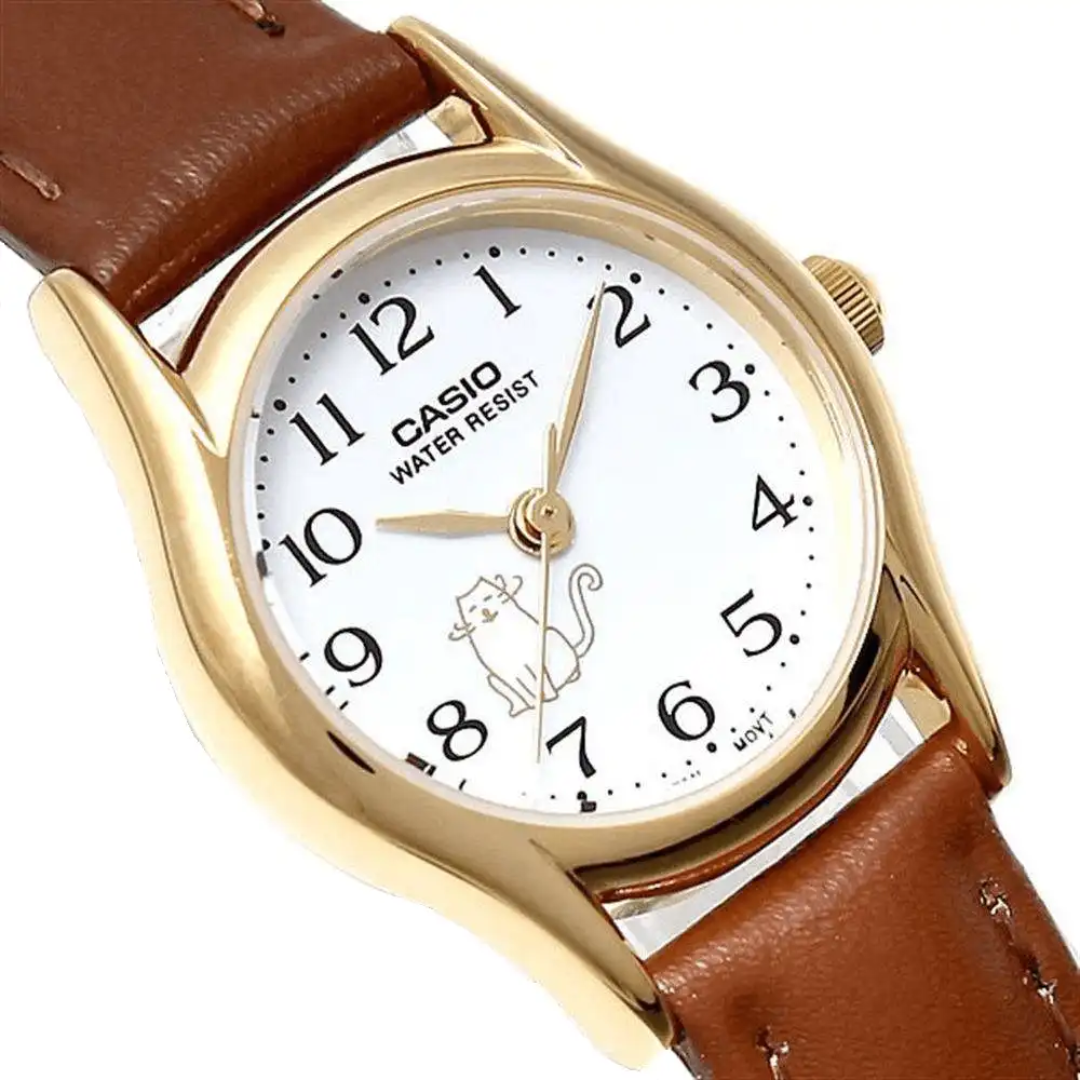 Reloj Casio Ltp-1094q-7b8rdf En Cuero Para Mujer