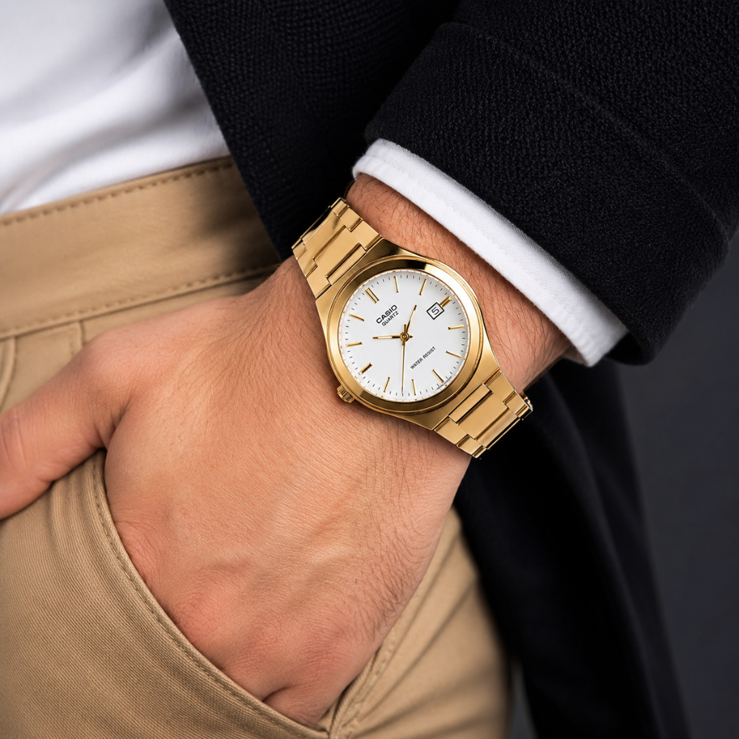Reloj Casio MTP-1170N-7A En Acero Dorado Para Hombre