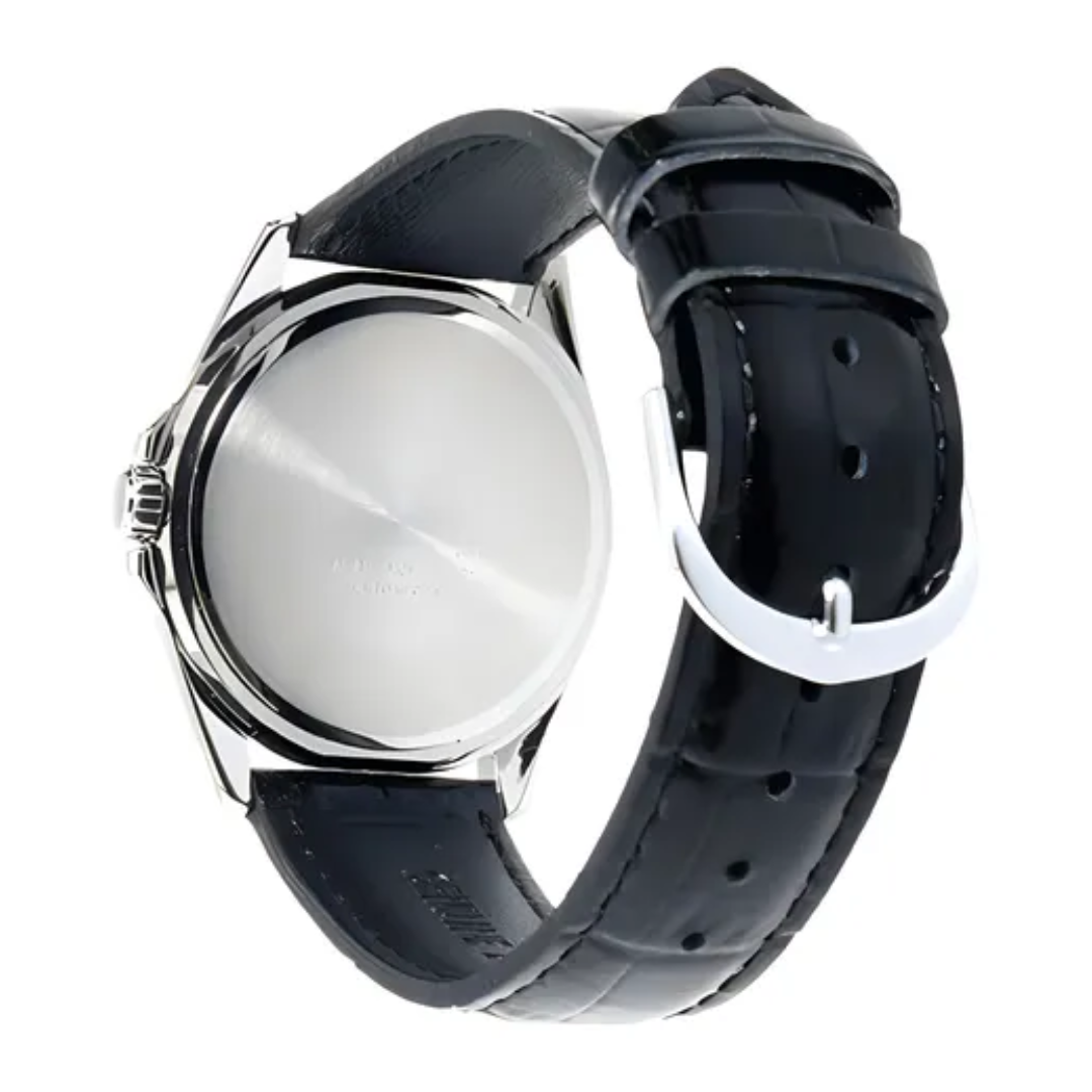 Reloj Casio MTP-1370L-7A En Cuero Negro Para Hombre