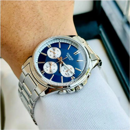Reloj Casio MTP-1375D-2A1 En Acero Para Hombre
