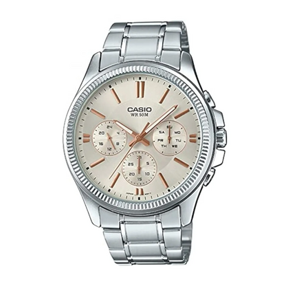 Reloj Casio MTP-1375D-7A2 En Acero Para Hombre