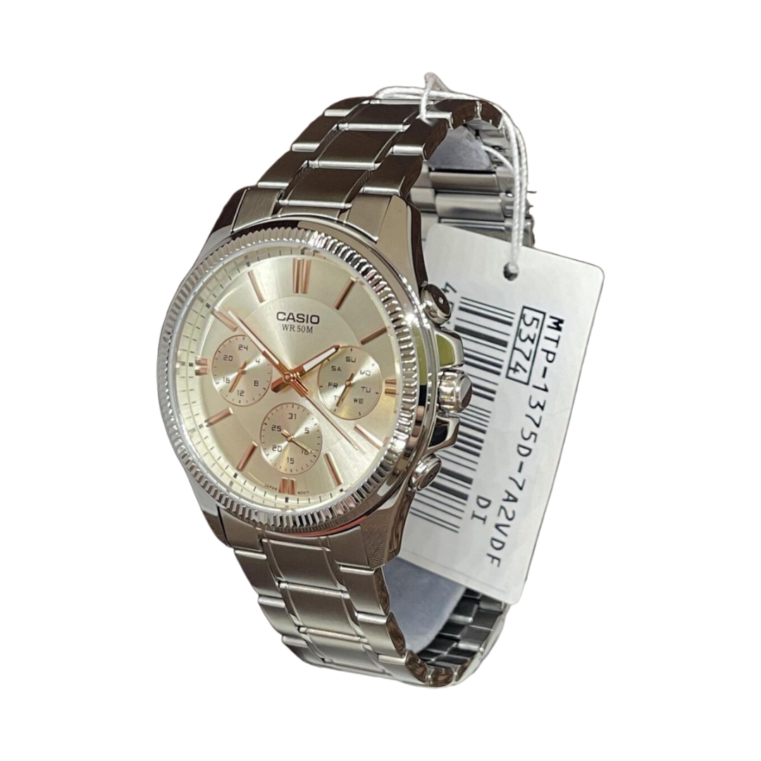 Reloj Casio MTP-1375D-7A2 En Acero Para Hombre