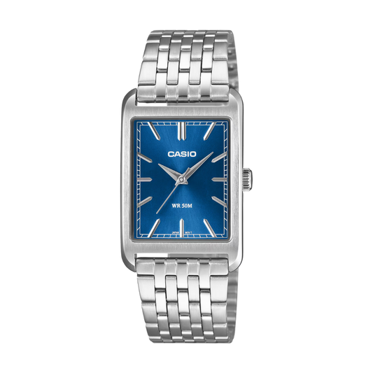 Reloj Casio MTP-B215D-2A En Acero Retro Para Hombre