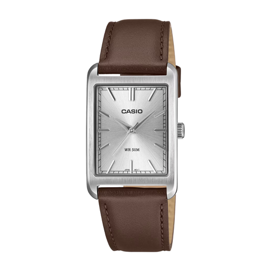Reloj Casio MTP-B215L-7A En Cuero Retro Para Hombre