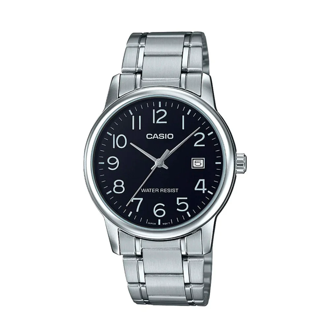 Reloj Casio MTP-V002D-1B En Acero Elegante Para Hombre