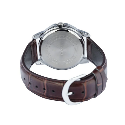 Reloj Casio Para Hombre En Cuero Casual MTP-V004L-7C Marrón