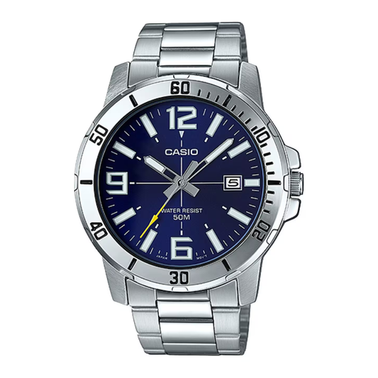 Reloj Casio MTP-VD01D-2B En Acero Elegante Para Hombre