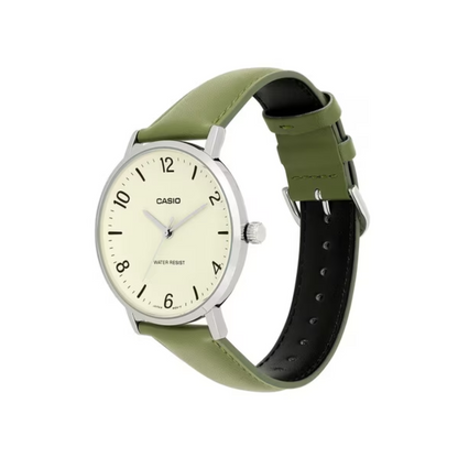Reloj Casio MTP-VT03L-7B En Cuero Para Hombre
