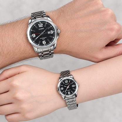 Reloj Casio Pareja 1314D-1A Casual en Acero