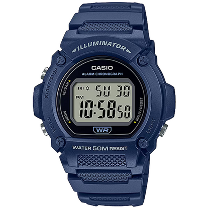 Reloj Casio W-219H-2AVDF Original Digital Deportivo Hombre - Azul