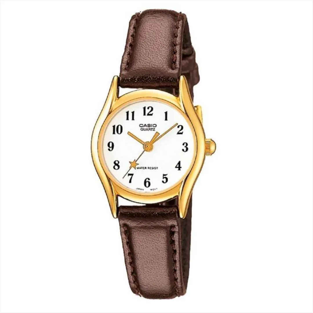 Reloj Casio ltp-1094q-7b4 Original Elegante Para Dama - Marron
