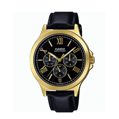 Reloj Casio mtp-v300gl-1audf Para Caballero Original - Elegante