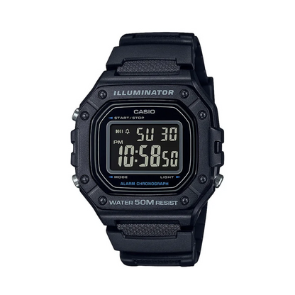 Reloj Casio w-218h-1bvdf Para Hombre En Resina Original